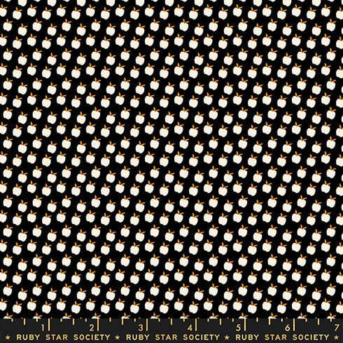 PREORDER Catnap Apples in Black RS4134 17 - Ruby Star Society Sold by the Half Yard